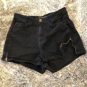 Black American Apparel High waist shorts